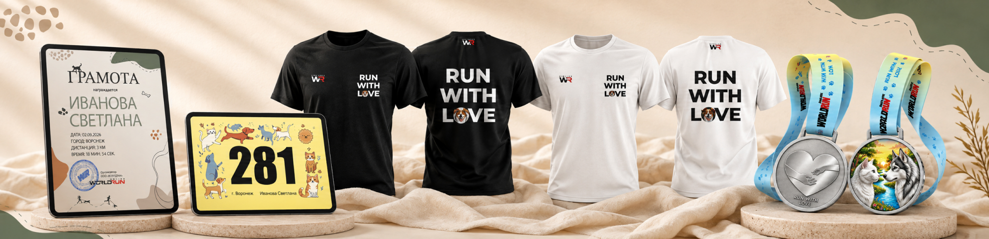 🐈 🐕 Run With Love - забег в помощь животным